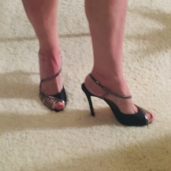 LOUBOUTIN SCOUBRIDOU 120 SATIN/SPECC/GLITTER MINI - Picture 7 of 8